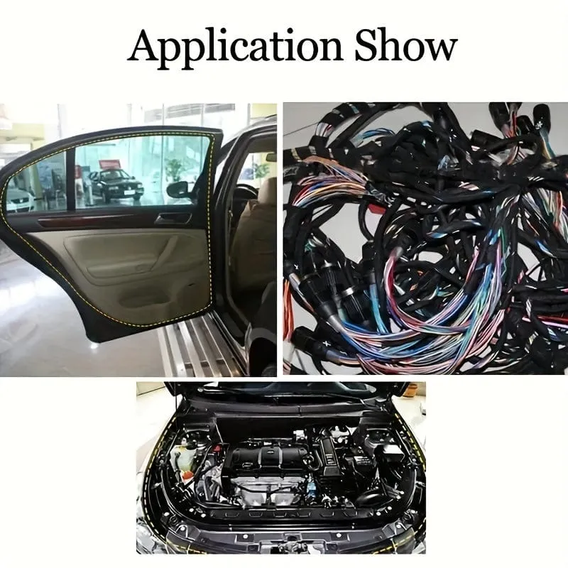 1pc Automotive Kabelbaum 51618 Samt Tuch Band Schallschutz Band Hohe Temperatur Beständig Stoff Basis Kabelbaum Band
