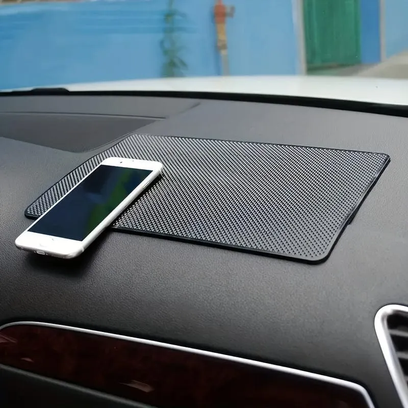 Auto-Anti-Rutsch-Matte, Auto, großes Handy, Auto-Ornament, Silikon, hochtemperaturbeständig, zentrales Kontrollinstrument, Schreibtisch, Auto, eingebaute Matte