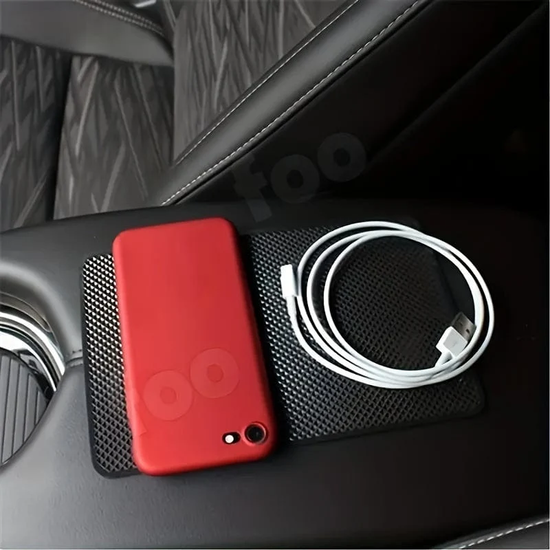 Auto-Anti-Rutsch-Matte, Auto, großes Handy, Auto-Ornament, Silikon, hochtemperaturbeständig, zentrales Kontrollinstrument, Schreibtisch, Auto, eingebaute Matte