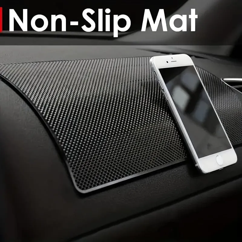 Auto-Anti-Rutsch-Matte, Auto, großes Handy, Auto-Ornament, Silikon, hochtemperaturbeständig, zentrales Kontrollinstrument, Schreibtisch, Auto, eingebaute Matte