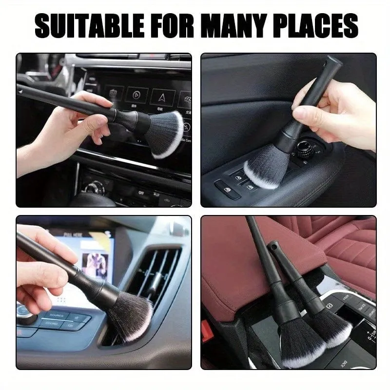 1pc Auto Reinigung Pinsel Faser Super Weiche Detail Pinsel Auto Innen Elektro Staub Entfernung Werkzeug Reinigung Zubehör