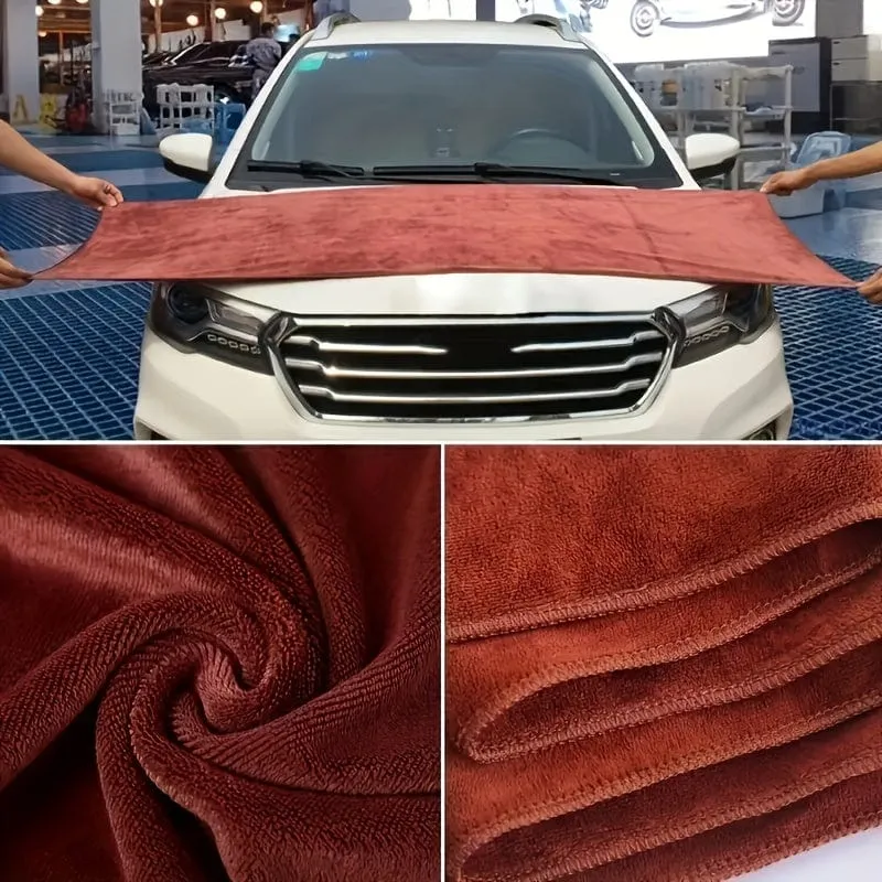 1pc 300GSM Mikrofaser Auto Waschen Handtuch Auto Reinigung Trocknen Tuch Säumen Auto Pflege Tuch Detaillierung Auto Waschen Handtuch