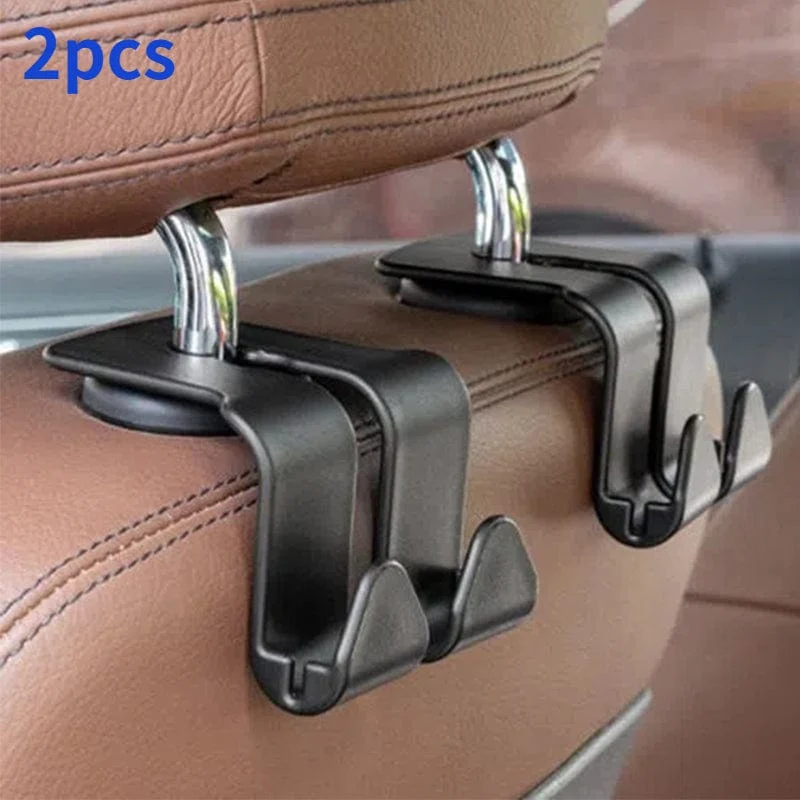 2 stücke Universal Auto Sitz Zurück Haken Kopfstütze Kleiderbügel Auto Tasche Beutel Kleidung Hängen Haken Duarable Verschluss Clip Innen Zubehör