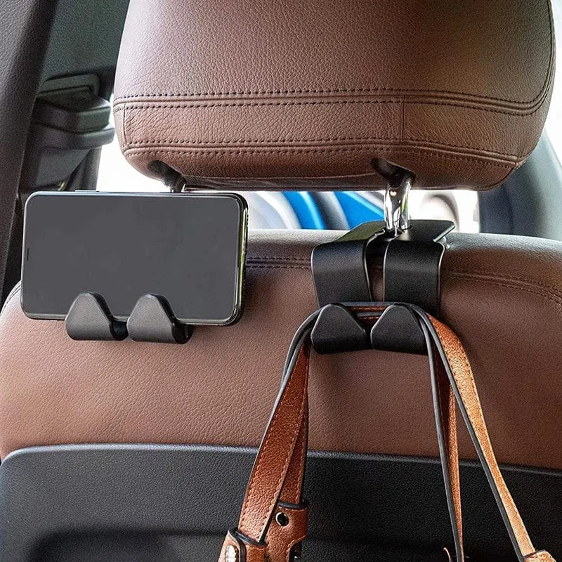 2 stücke Universal Auto Sitz Zurück Haken Kopfstütze Kleiderbügel Auto Tasche Beutel Kleidung Hängen Haken Duarable Verschluss Clip Innen Zubehör