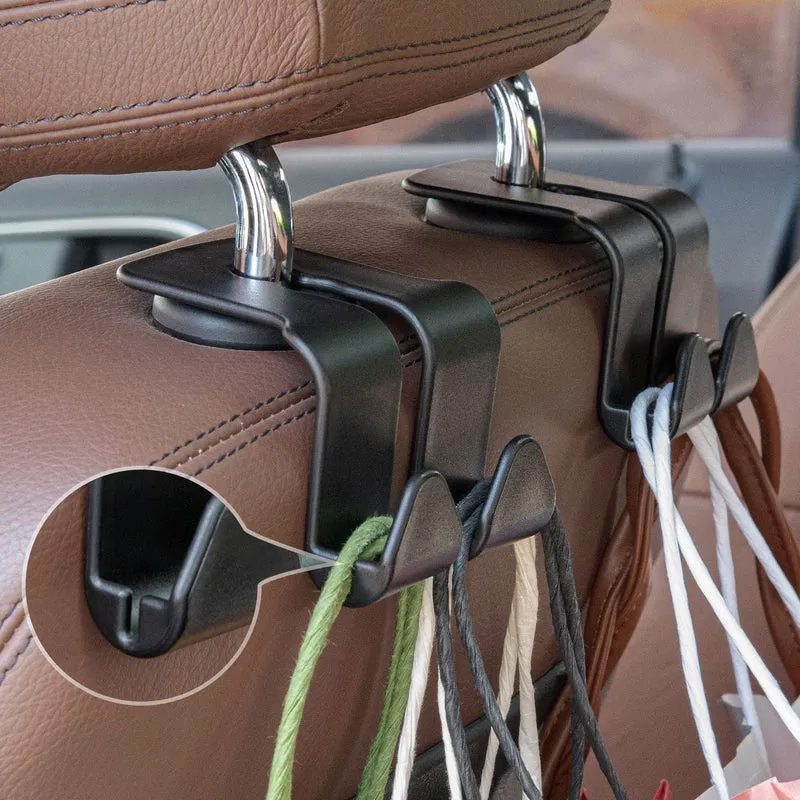 2 stücke Universal Auto Sitz Zurück Haken Kopfstütze Kleiderbügel Auto Tasche Beutel Kleidung Hängen Haken Duarable Verschluss Clip Innen Zubehör