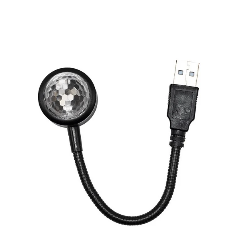 1pc/Mini USB Musik Rhythmus Magische Bühne Wirkung Projektion Lampe LED Party Disco DJ Bühne Licht Auto Dekoration atmosphäre Nacht Licht