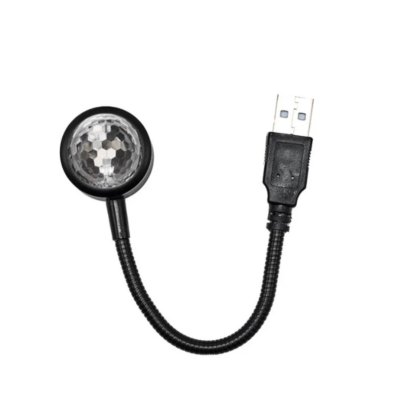 1pc/Mini USB Musik Rhythmus Magische Bühne Wirkung Projektion Lampe LED Party Disco DJ Bühne Licht Auto Dekoration atmosphäre Nacht Licht