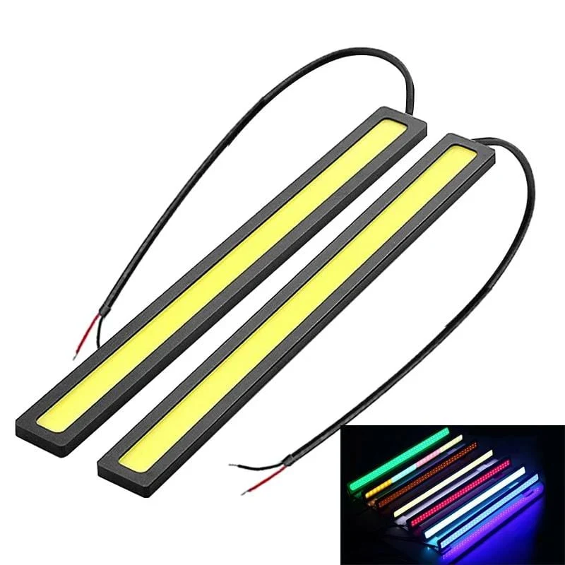 2 teile/satz Neue COB Auto Tagfahrlicht Universal 17 cm/6.69 in Auto DRL LED Streifen Licht Externe licht Auto DRL Licht