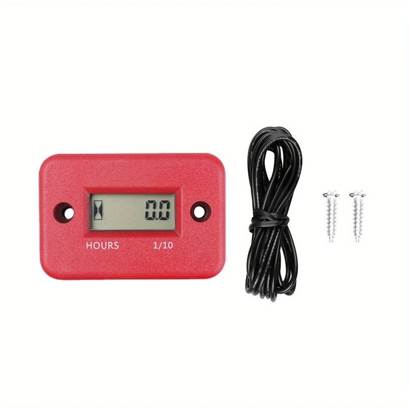 Digital LCD Stundenzähler Motor Wasserdichte Anzeige für Fahrrad Motorrad ATV Schneemobil Marine Boot Ski Dirt Gas Motor