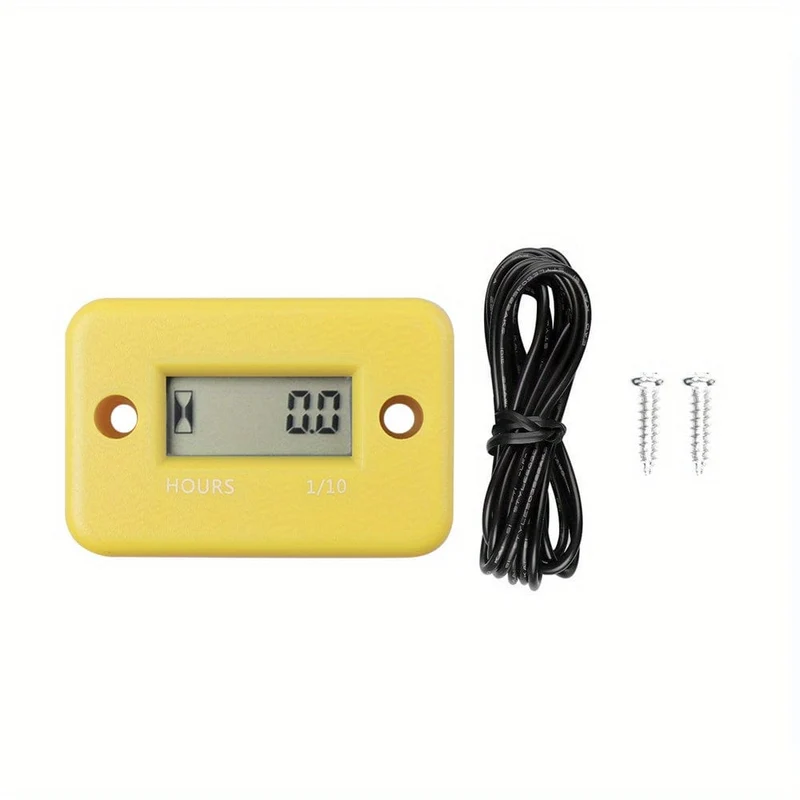 Digital LCD Stundenzähler Motor Wasserdichte Anzeige für Fahrrad Motorrad ATV Schneemobil Marine Boot Ski Dirt Gas Motor