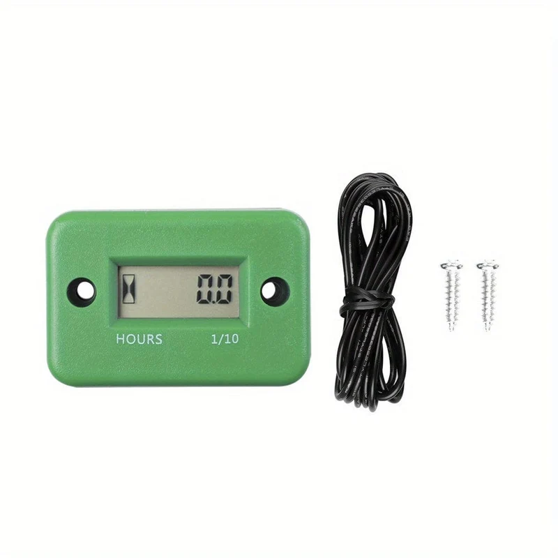 Digital LCD Stundenzähler Motor Wasserdichte Anzeige für Fahrrad Motorrad ATV Schneemobil Marine Boot Ski Dirt Gas Motor