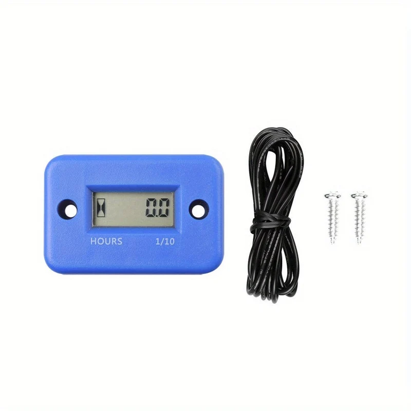 Digital LCD Stundenzähler Motor Wasserdichte Anzeige für Fahrrad Motorrad ATV Schneemobil Marine Boot Ski Dirt Gas Motor