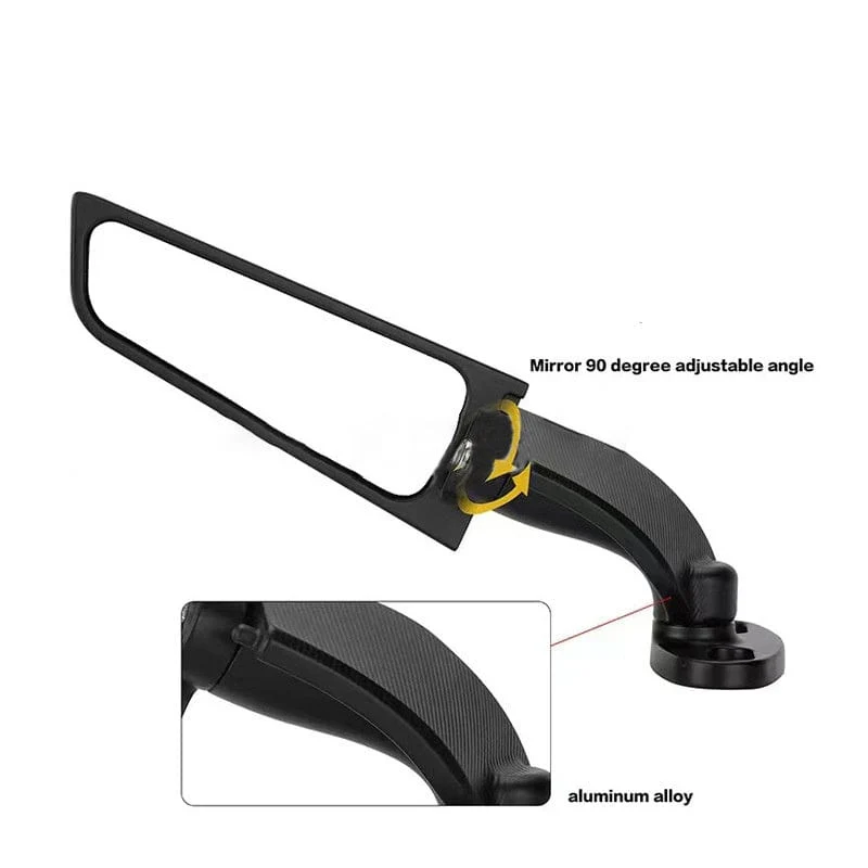 1set Motorrad Geändert Universal Feste Wind Flügel Rückspiegel Spoiler Für Kawasaki Für Yamaha Für Honda Für Ducati