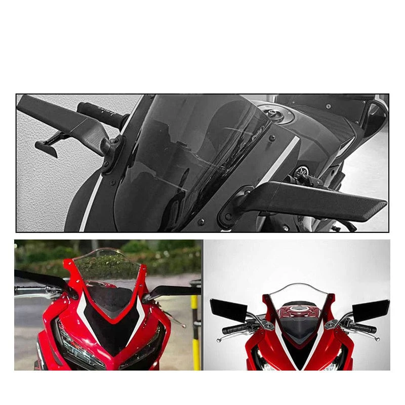 1set Motorrad Geändert Universal Feste Wind Flügel Rückspiegel Spoiler Für Kawasaki Für Yamaha Für Honda Für Ducati