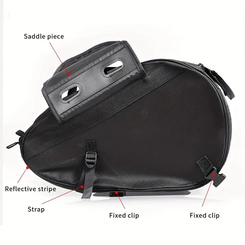 Motorrad-Satteltaschen, 40 l, großes Fassungsvermögen, abnehmbare Seitensatteltaschen, Motorrad-Packtaschen, Taschen mit Schutzhülle, universelle Motorrad-Gepäcktasche