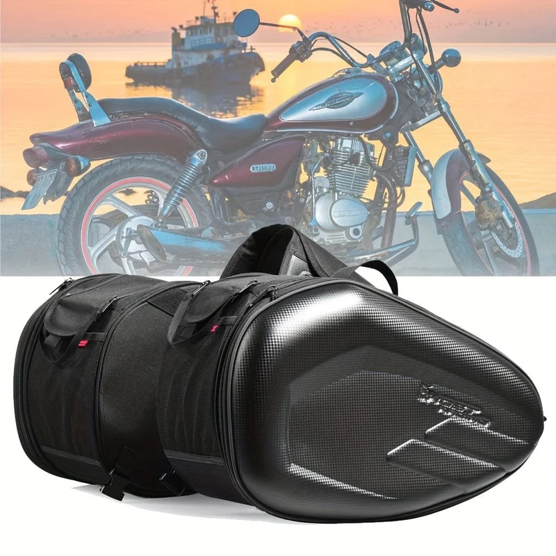Motorrad-Satteltaschen, 40 l, großes Fassungsvermögen, abnehmbare Seitensatteltaschen, Motorrad-Packtaschen, Taschen mit Schutzhülle, universelle Motorrad-Gepäcktasche