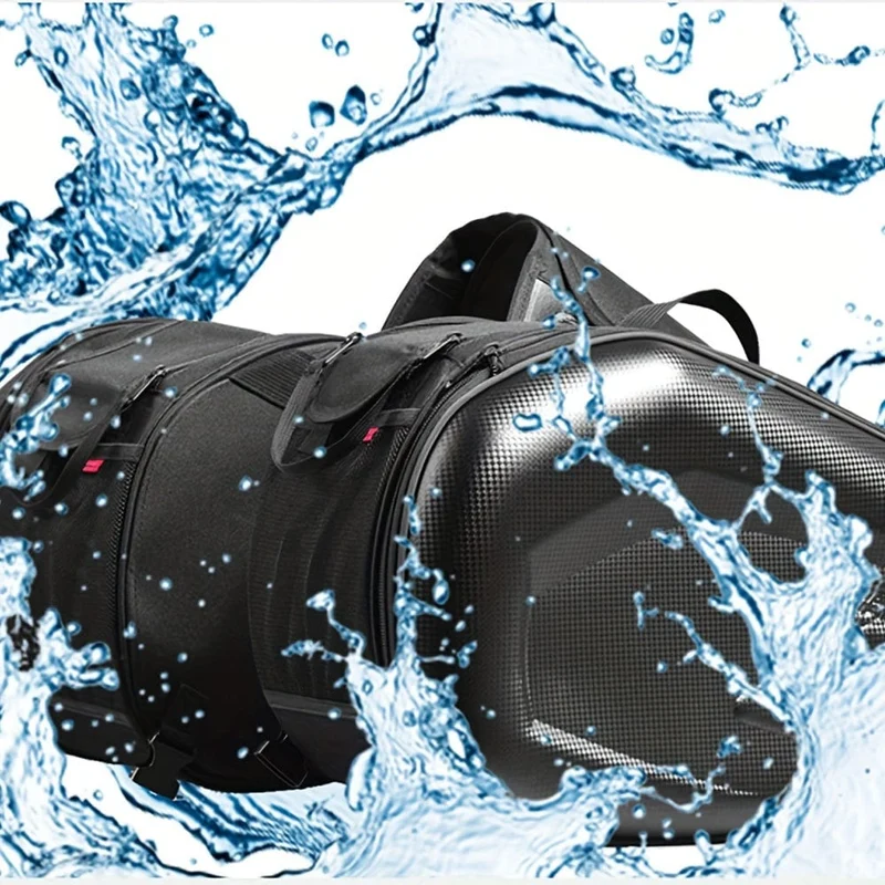 Motorrad-Satteltaschen, 40 l, großes Fassungsvermögen, abnehmbare Seitensatteltaschen, Motorrad-Packtaschen, Taschen mit Schutzhülle, universelle Motorrad-Gepäcktasche