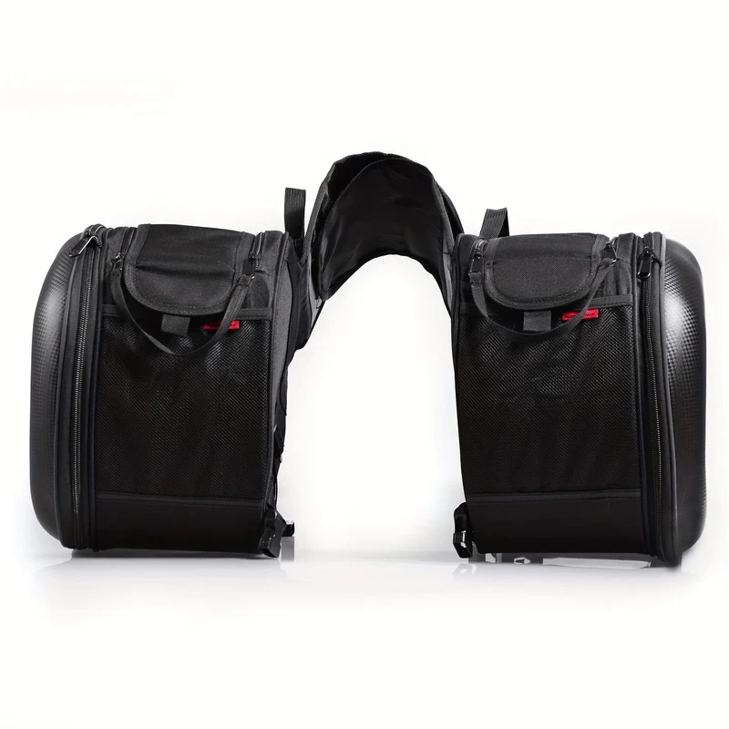 Motorrad-Satteltaschen, 40 l, großes Fassungsvermögen, abnehmbare Seitensatteltaschen, Motorrad-Packtaschen, Taschen mit Schutzhülle, universelle Motorrad-Gepäcktasche