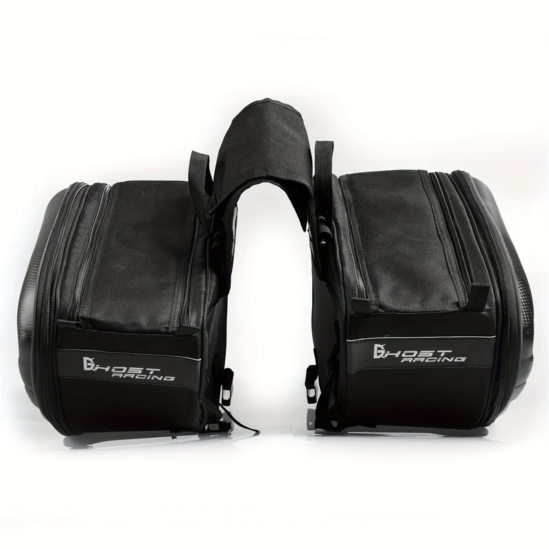Motorrad-Satteltaschen, 40 l, großes Fassungsvermögen, abnehmbare Seitensatteltaschen, Motorrad-Packtaschen, Taschen mit Schutzhülle, universelle Motorrad-Gepäcktasche