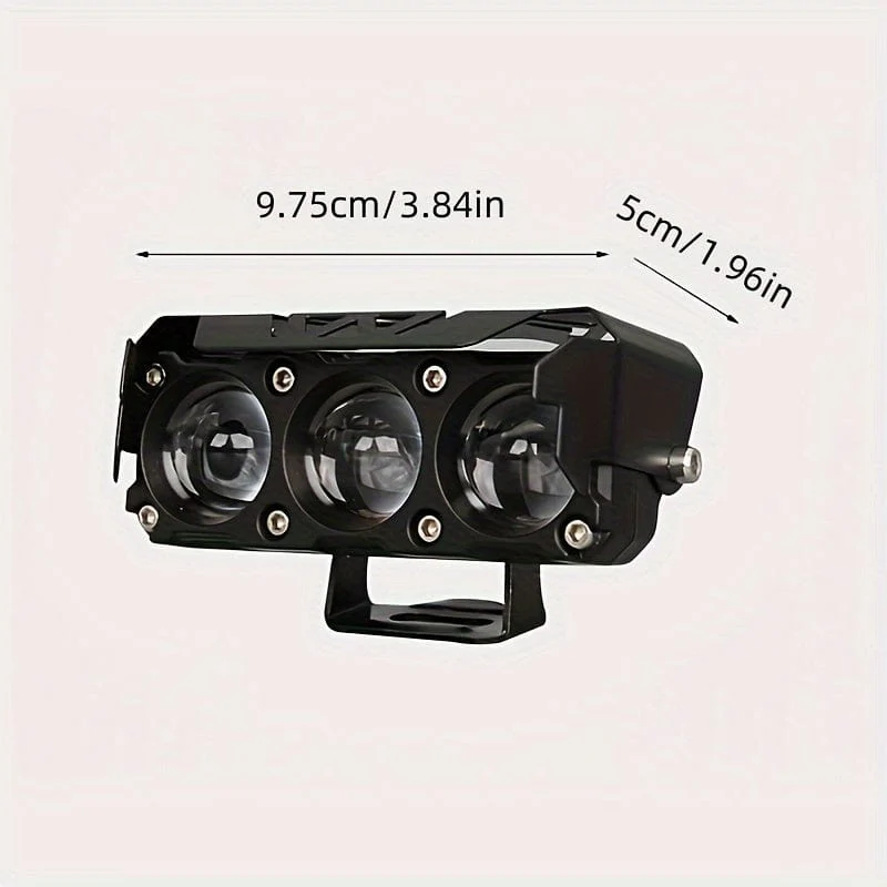 Auto-Arbeitsscheinwerfer, Motorrad-LED-Zweifarb-Mini-Objektiv-Scheinwerfer, Fahrlicht, Nebelscheinwerfer, Motorrad-Scheinwerfer, SUV, UTV-Scheinwerfer