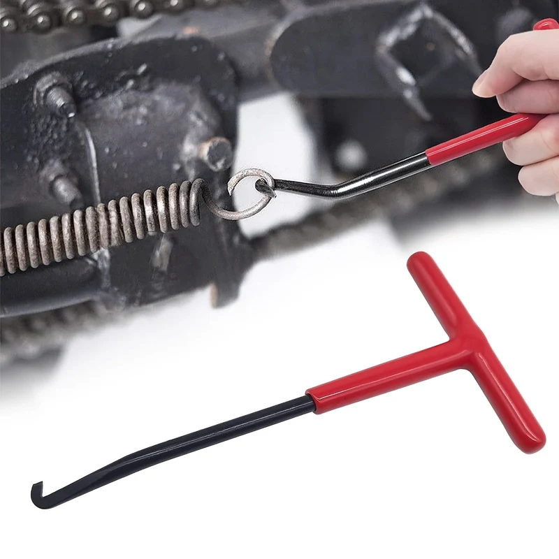 Motorrad-Auspuffrohr-Federhaken, T-förmiger Hand-Abzieher, Reparaturwerkzeug, Universal-Motorzubehör