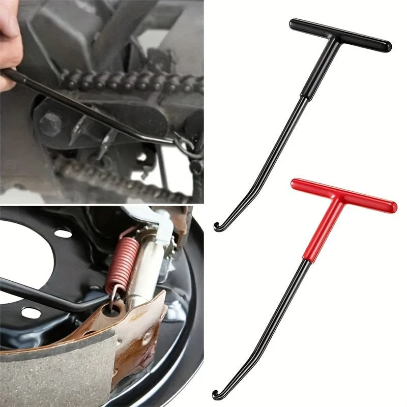 Motorrad-Auspuffrohr-Federhaken, T-förmiger Hand-Abzieher, Reparaturwerkzeug, Universal-Motorzubehör