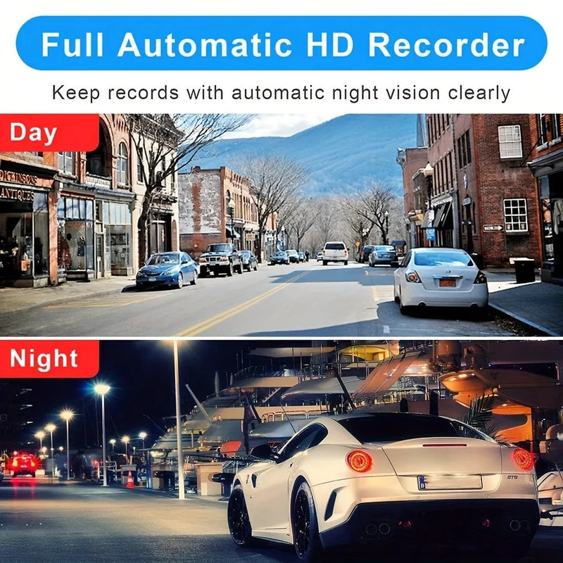 3-Kanal-Dashcam für Autokamera, Videorecorder, Dashcam-DVRs, Black Box, Dual-Objektiv-DVR mit Rückfahrkamera, 24-Stunden-Parkmonitor
