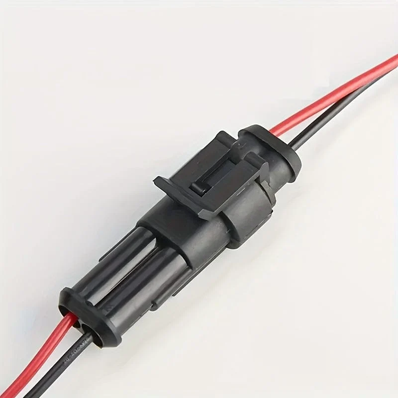 10 Stück/5 Paare 2-poliger elektrischer Steckverbinder, Stecker/Buchse, Schnelltrennstecker, wasserdichtes Autokabel 18 AWG für Auto, LKW, Motorrad, Boot