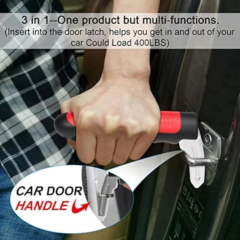 Multifunktionaler Autotürgriff-Assistent für ältere und behinderte Menschen, 3-in-1-Autotür-Assistent-Griff, Autotürgriff für Senioren