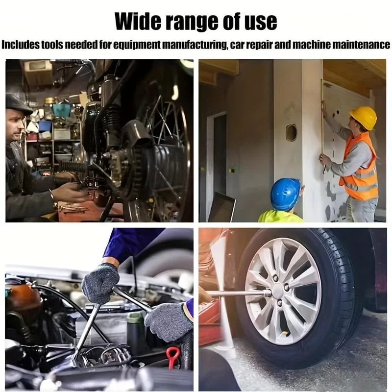 46-teiliges Kfz-Reparatur-Werkzeug-Set, multifunktionaler Kfz-Reparatur-Werkzeugkasten, Ratschenschlüssel-Hülsen-Kombinationsset, Rohrwerkzeug