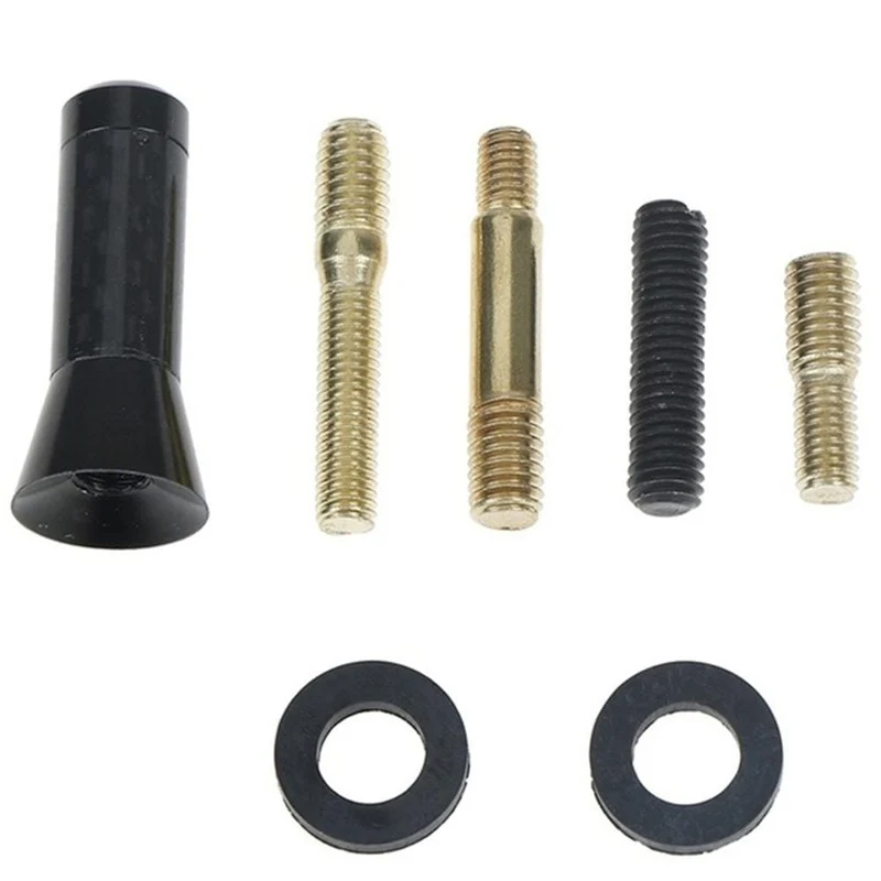 Auto-Dachantenne, 1.4 Zoll/3.5 cm, Kohlefaser-Schraube, Metall, kurzer Stubby-Mast, Autoradio-Antennen-Zubehörteil