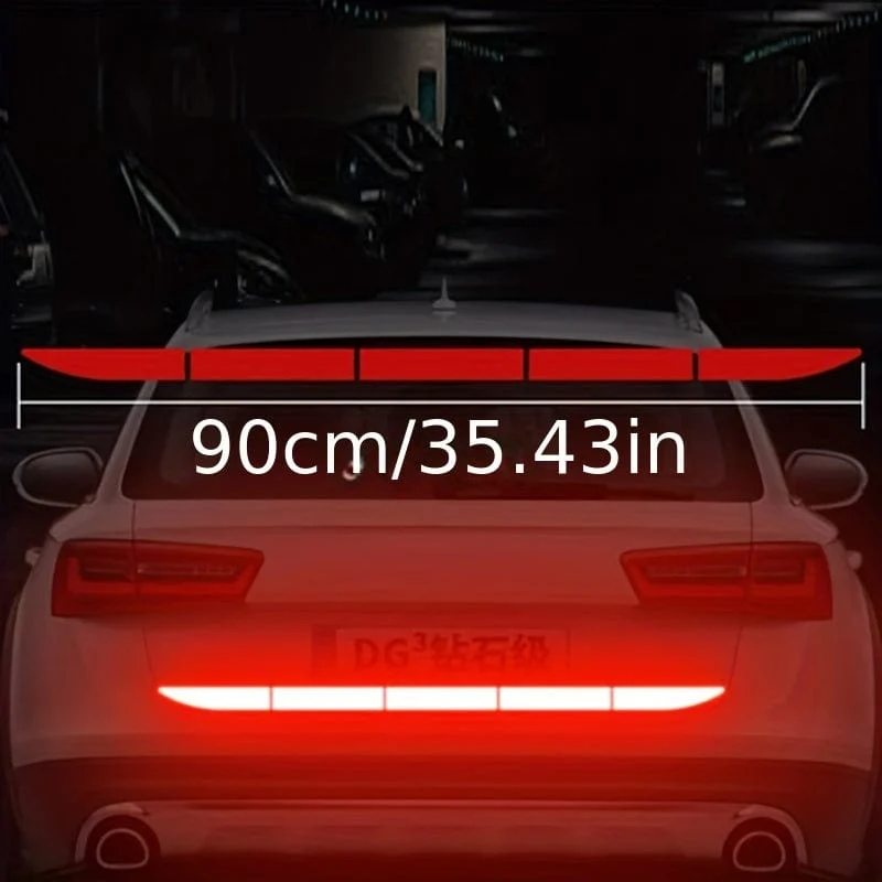 90 cm/35.43 in Reflektierende Auto Aufkleber Sicherheit Warnung Reflektor Band Auto Aufkleber Anti Kollision Warnung Reflektor Aufkleber Auto Zubehör