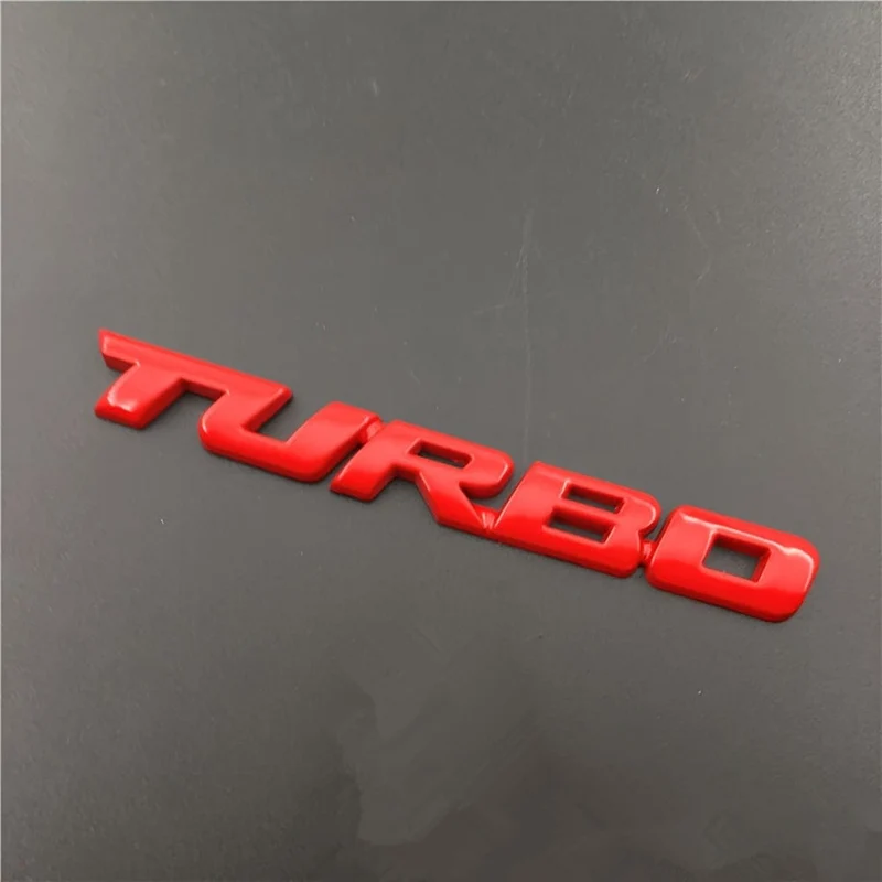 Werten Sie Ihr Auto mit einem Premium-3D-Turbo-Emblem aus Metall auf – Aufkleber aus Zinklegierung für alle Autos! Auto-Heckklappen-Abzeichen, Dekoration, Auto-Zubehör