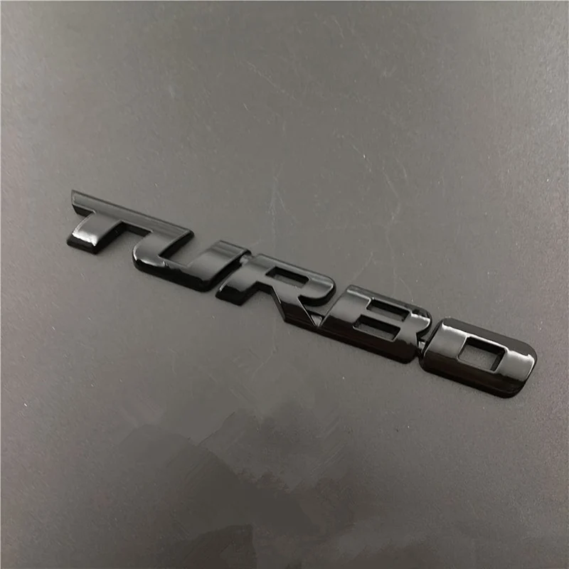 Werten Sie Ihr Auto mit einem Premium-3D-Turbo-Emblem aus Metall auf – Aufkleber aus Zinklegierung für alle Autos! Auto-Heckklappen-Abzeichen, Dekoration, Auto-Zubehör