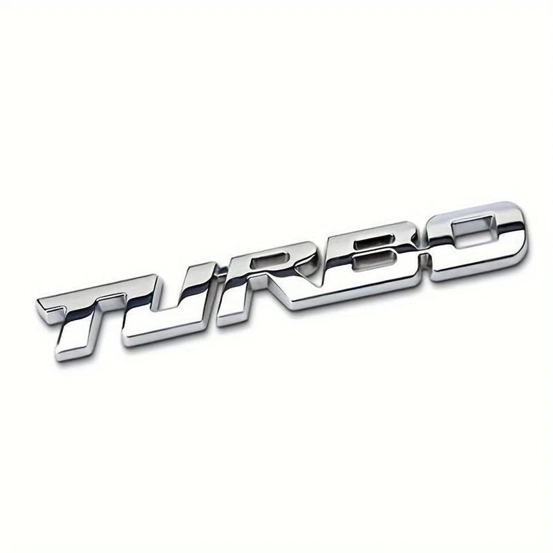 Werten Sie Ihr Auto mit einem Premium-3D-Turbo-Emblem aus Metall auf – Aufkleber aus Zinklegierung für alle Autos! Auto-Heckklappen-Abzeichen, Dekoration, Auto-Zubehör