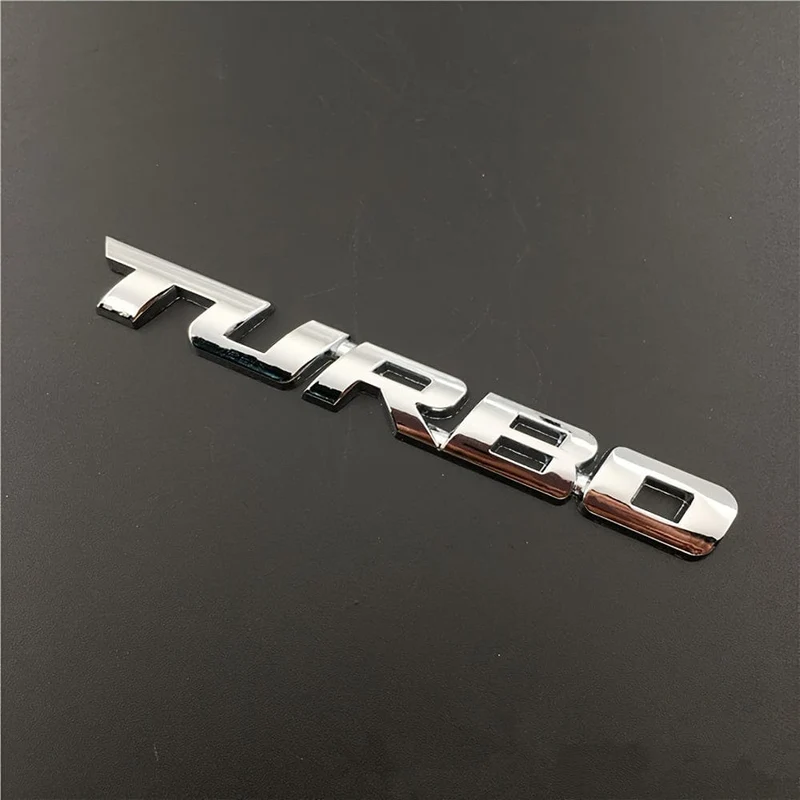 Werten Sie Ihr Auto mit einem Premium-3D-Turbo-Emblem aus Metall auf – Aufkleber aus Zinklegierung für alle Autos! Auto-Heckklappen-Abzeichen, Dekoration, Auto-Zubehör