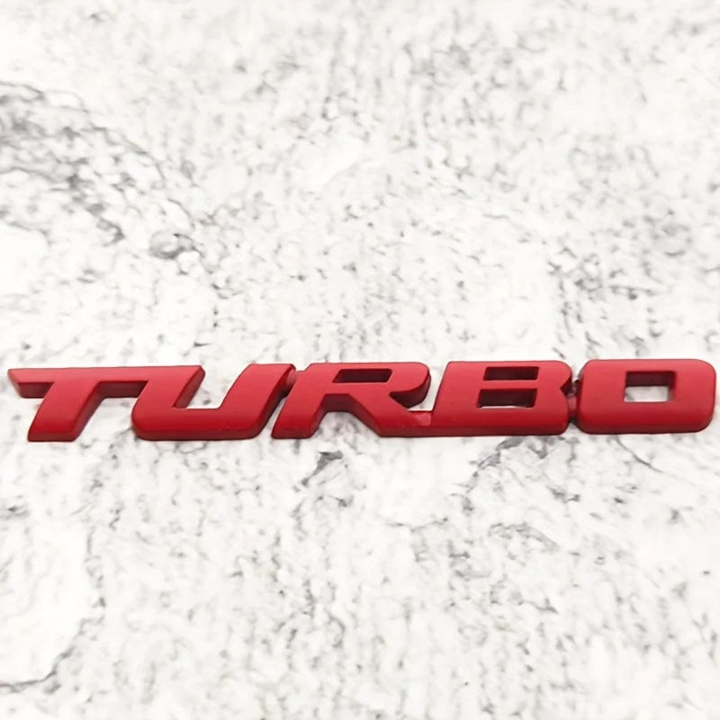 Werten Sie Ihr Auto mit einem Premium-3D-Turbo-Emblem aus Metall auf – Aufkleber aus Zinklegierung für alle Autos! Auto-Heckklappen-Abzeichen, Dekoration, Auto-Zubehör