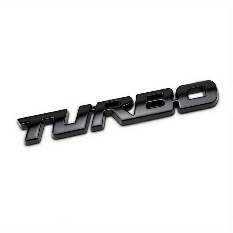 Werten Sie Ihr Auto mit einem Premium-3D-Turbo-Emblem aus Metall auf – Aufkleber aus Zinklegierung für alle Autos! Auto-Heckklappen-Abzeichen, Dekoration, Auto-Zubehör