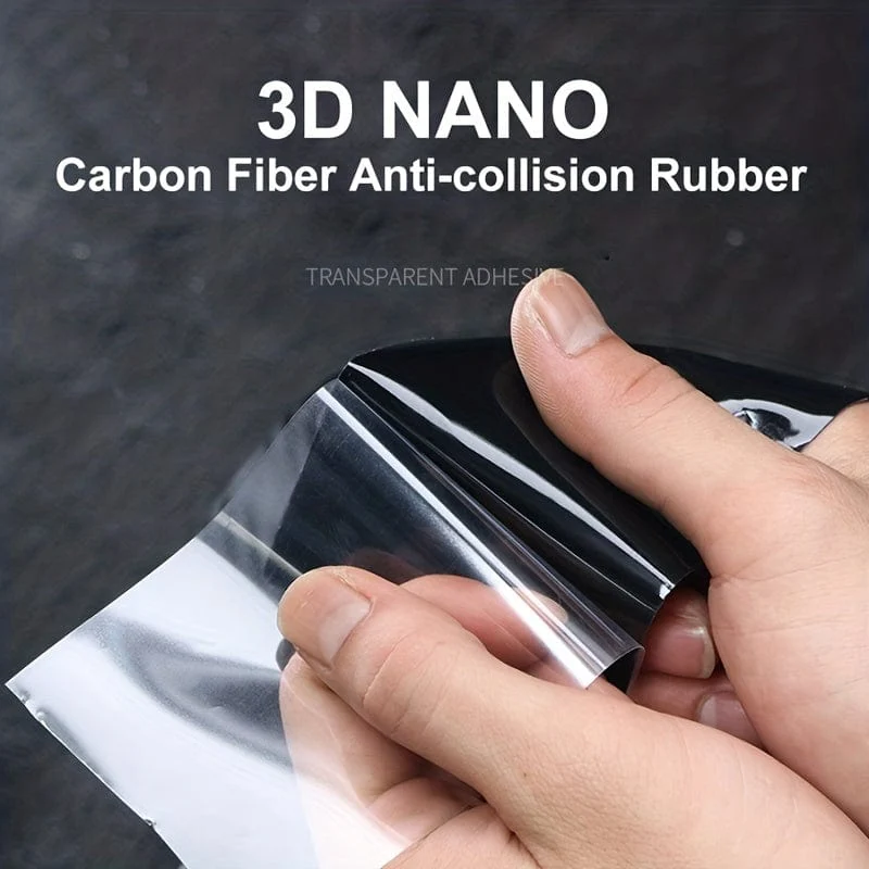 3D Carbon Faser Aufkleber Auto Schwelle Schutz Film Anti Scratch Wasserdicht Matt Schwarz Nano Aufkleber Für Auto Körper
