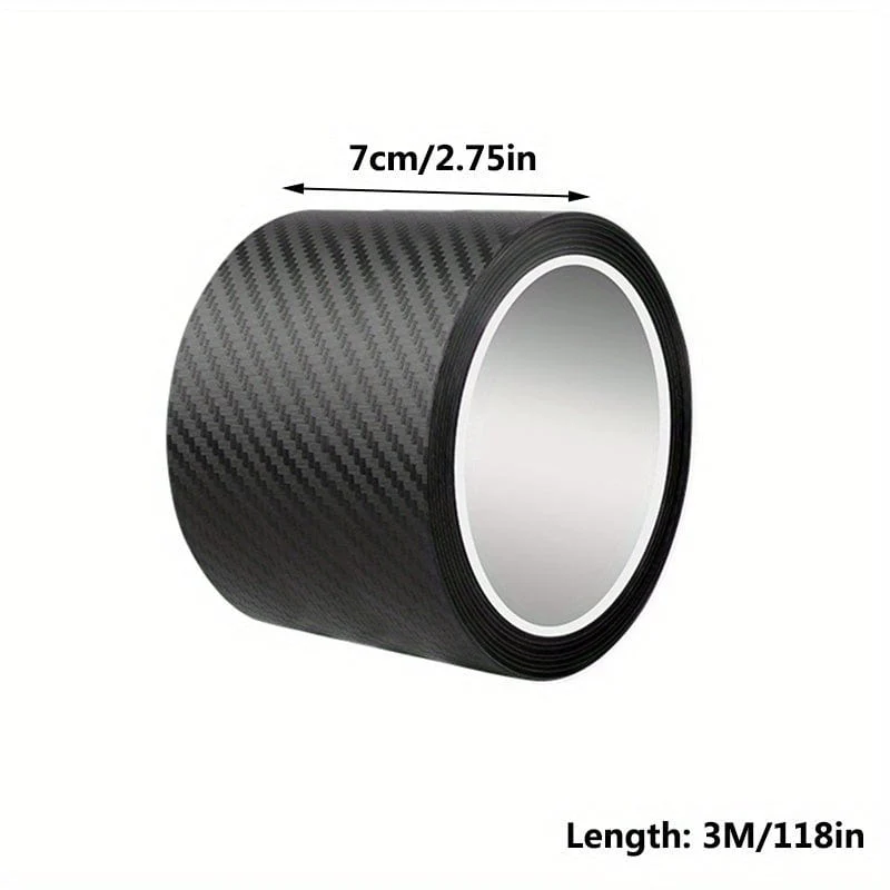 3D Carbon Faser Aufkleber Auto Schwelle Schutz Film Anti Scratch Wasserdicht Matt Schwarz Nano Aufkleber Für Auto Körper