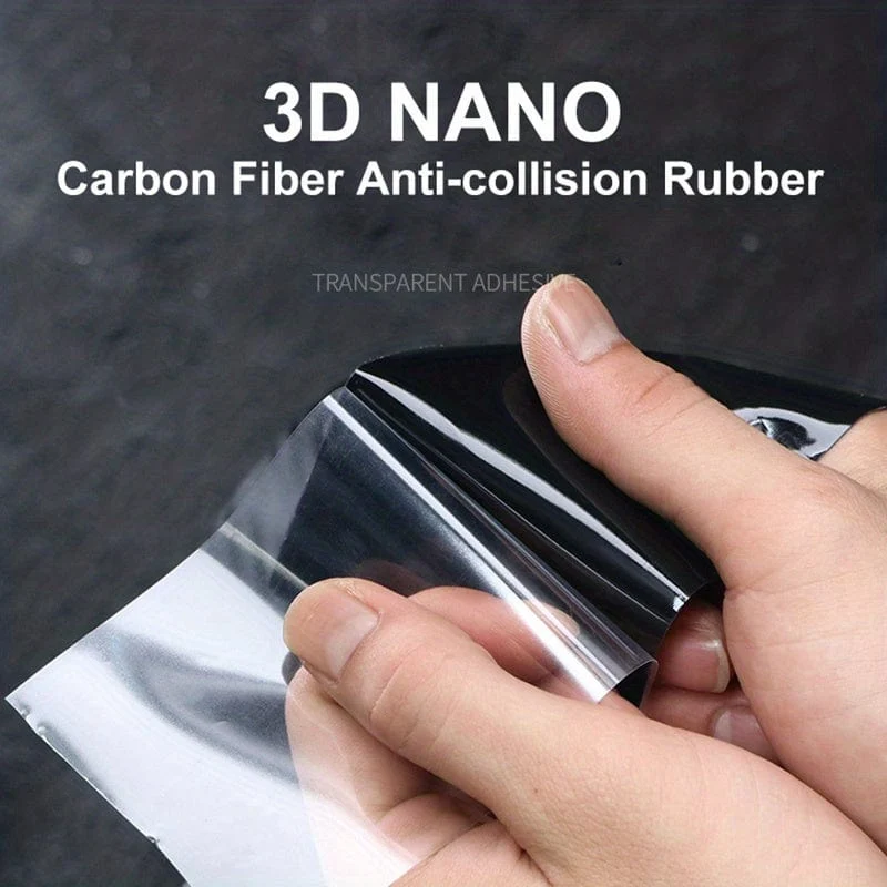 3D Carbon Faser Aufkleber Auto Schwelle Schutz Film Anti Scratch Wasserdicht Matt Schwarz Nano Aufkleber Für Auto Körper