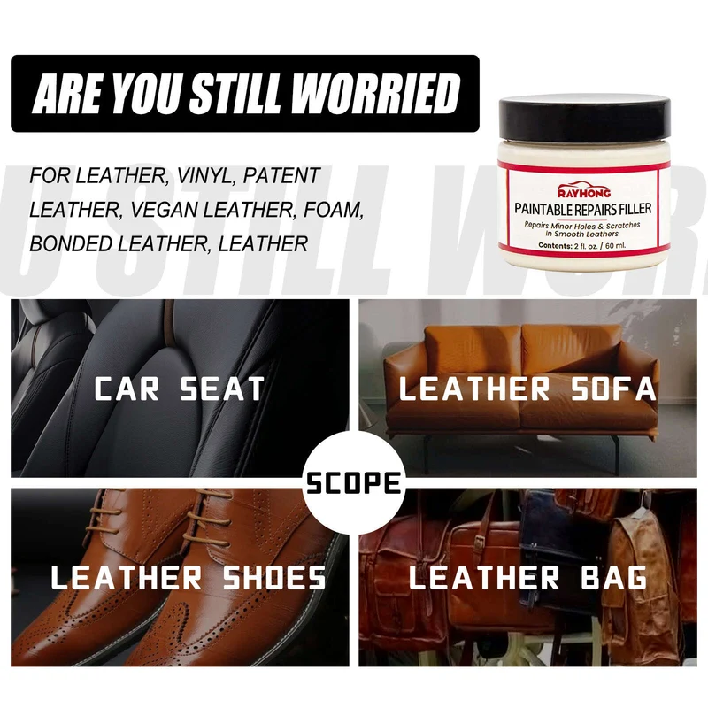 Leder-Füller-Paste, Autositz-Kratzer-Reparatur, Sofa-Leder, kaputte Renovierungs-Reparatur-Paste