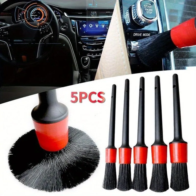 5 stücke Auto Detaillierung Pinsel Set Auto Pinsel Waschen Werkzeug Reinigung Auto Rad Pinsel Innen Dashboard Air Outlet Pinsel Auto saubere Werkzeuge