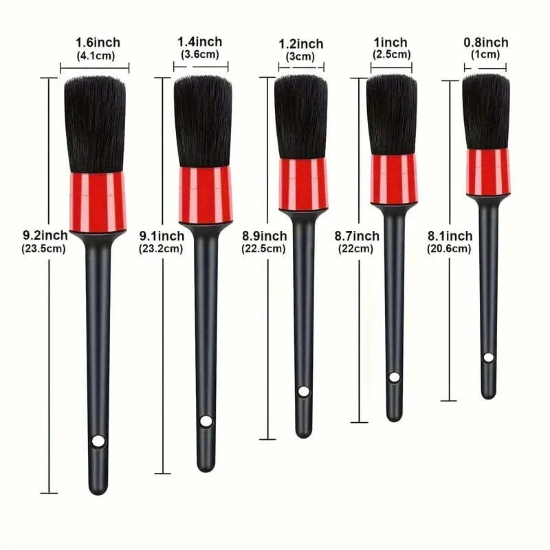 5 stücke Auto Detaillierung Pinsel Set Auto Pinsel Waschen Werkzeug Reinigung Auto Rad Pinsel Innen Dashboard Air Outlet Pinsel Auto saubere Werkzeuge