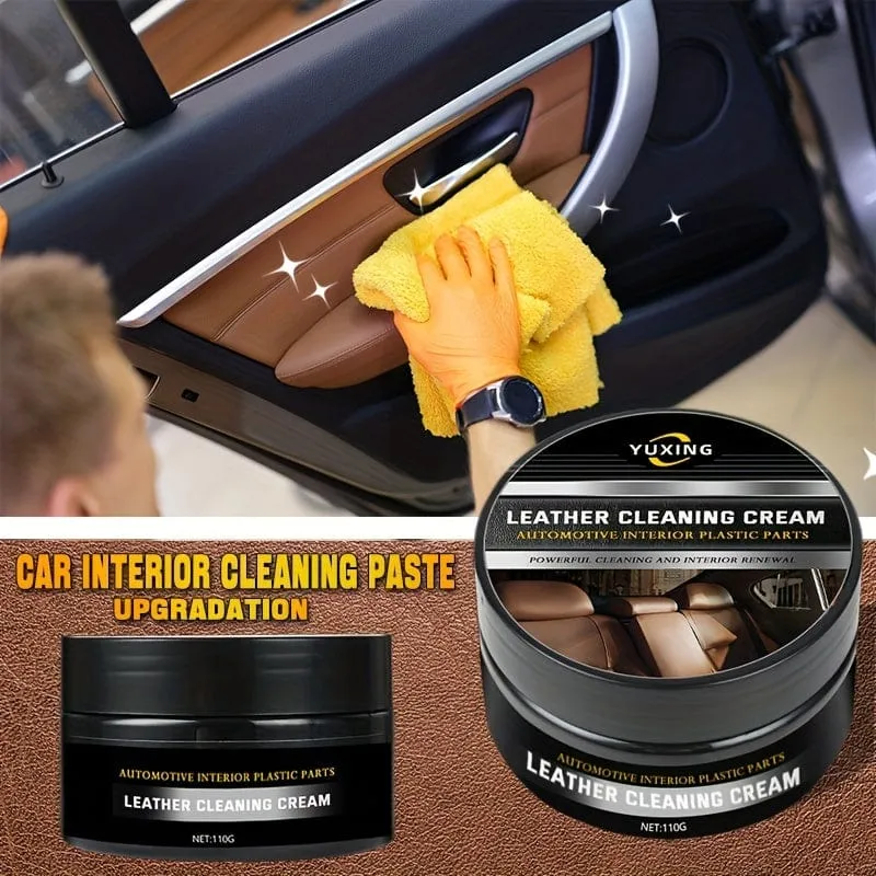 110 g Autoleder-Restaurierungspaste – Reinigen, erhellen und schützen Sie Ihr Innenleder mit dieser waschfreien Creme!