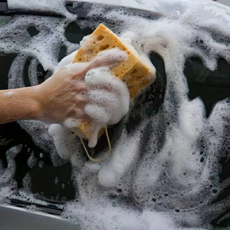 Autowaschschwamm, extra groß, zum Waschen, Reinigen, Wabenkoralle, Wischtuch, dick, saugfähig, Meerbaumwollblock, Autozubehör, Autowaschwerkzeug