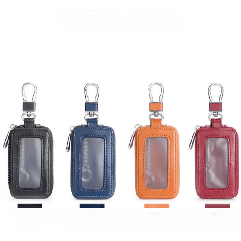 1-teiliges Universal-Autoschlüsselgehäuse, Auto-Smart-Schlüsselanhängerhalter für Funkschlüsselanhänger, Schlüsselanhänger in vier Farben erhältlich, Burgunderrot, Schwarz, Blau, Braun