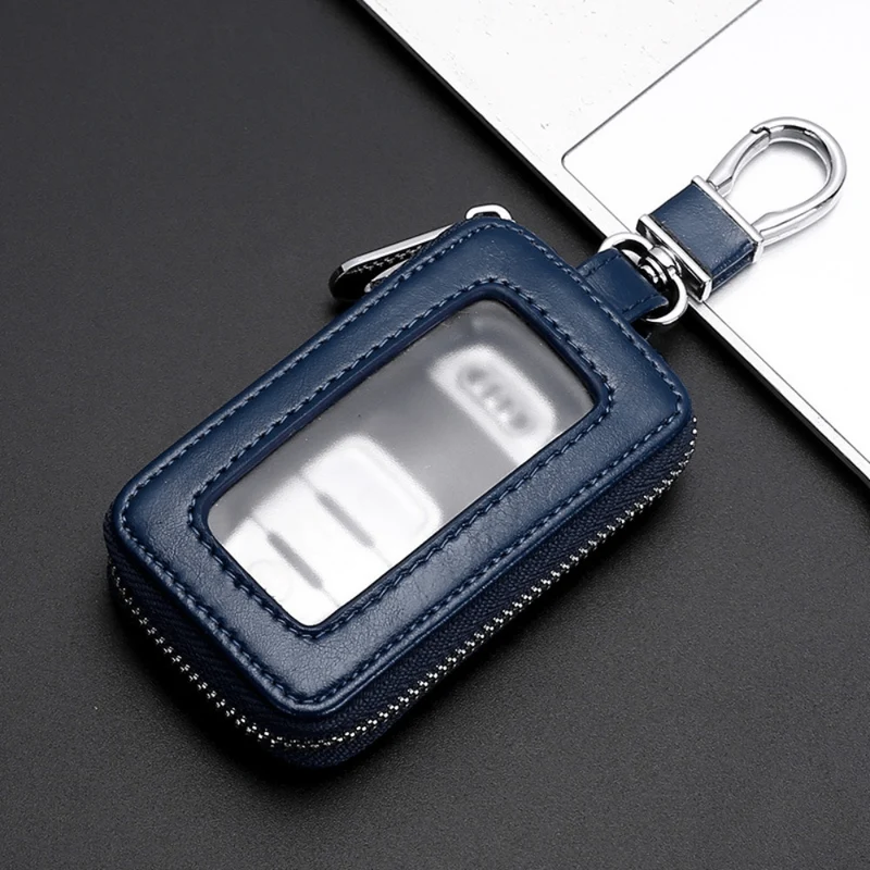 1-teiliges Universal-Autoschlüsselgehäuse, Auto-Smart-Schlüsselanhängerhalter für Funkschlüsselanhänger, Schlüsselanhänger in vier Farben erhältlich, Burgunderrot, Schwarz, Blau, Braun