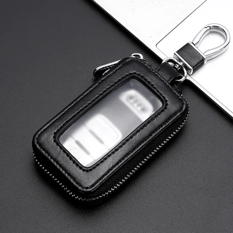 1-teiliges Universal-Autoschlüsselgehäuse, Auto-Smart-Schlüsselanhängerhalter für Funkschlüsselanhänger, Schlüsselanhänger in vier Farben erhältlich, Burgunderrot, Schwarz, Blau, Braun