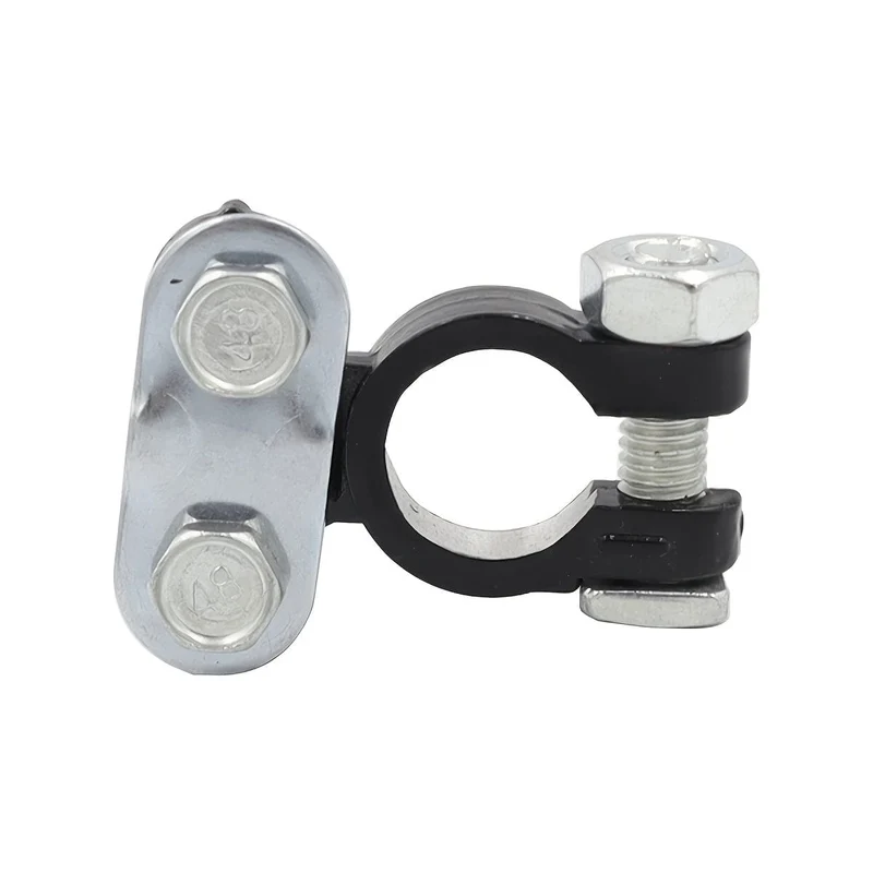 1 Paar Auto-Boots-LKW-Batterie-Terminalklemmen-Pfahl-Legierungskopf-Verbindungsclip-Positiv- und Minuspol-Pfosten-Hochleistungsklemmen-Clip-Terminal-Pfahlkopf